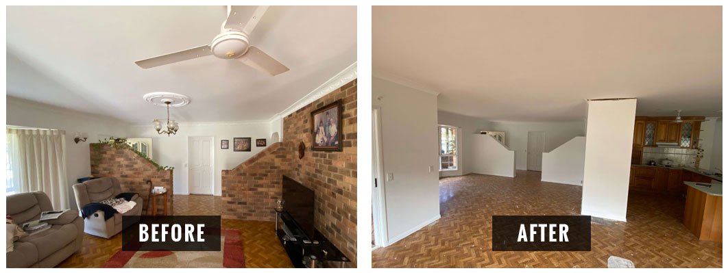 Interior painting and plastering by SEQ Custom Renovations